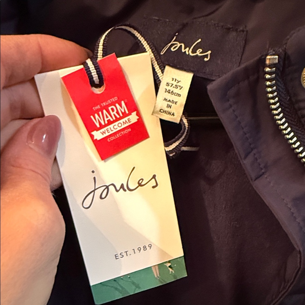 Joules Navy Blue Coat - Picture 2 of 5